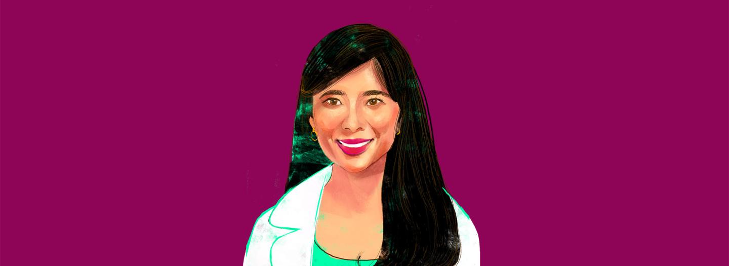 Illustrated portrait of Kelly Nguyen