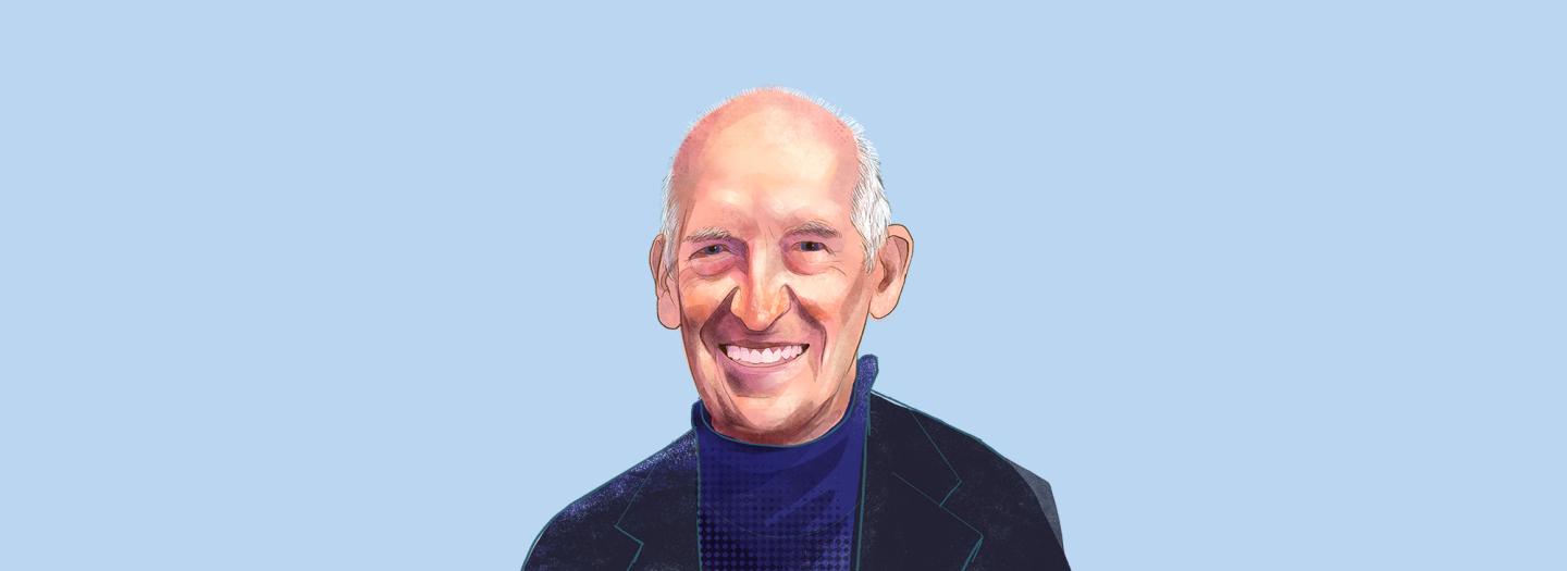 Illustrated portrait of Les Benet
