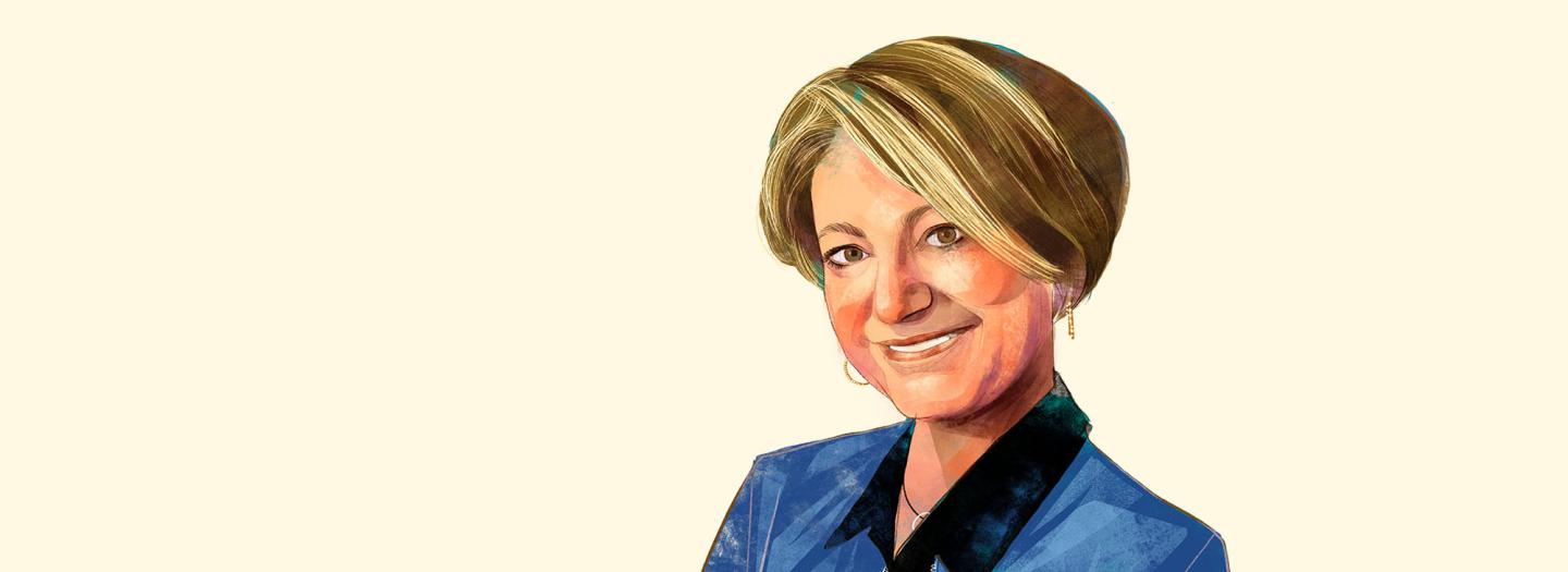 Illustrated portrait of Cynthia K. Brattesani