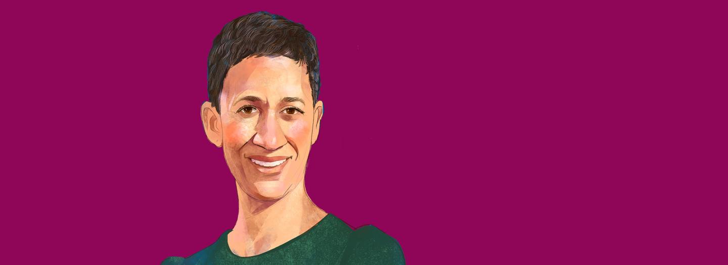 Illustrated portrait of Ronni Brown