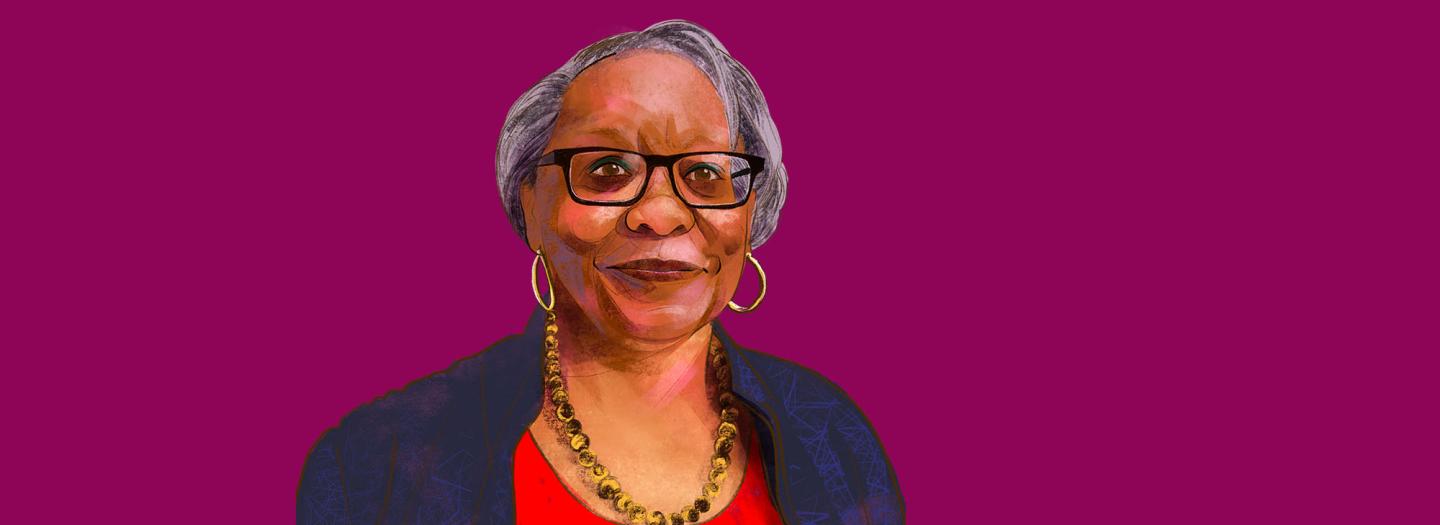 Illustrated portrait of Sharon Youmans