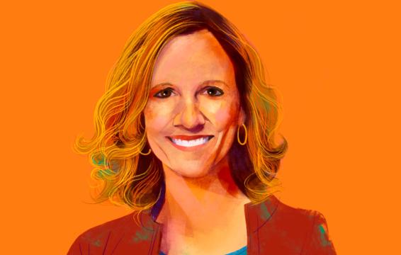 Illustrated portrait of Laura Keyser