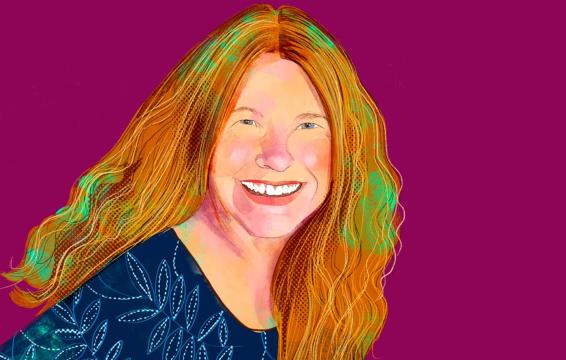Illustrated portrait of Ruth Smarinsky