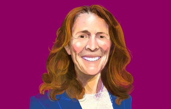 Illustrated portrait of Susan Acton