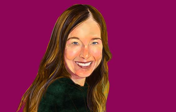 Illustrated portrait of Colleen McEvoy