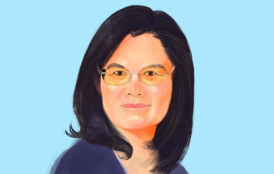 Illustrated portrait of Jian Zhang