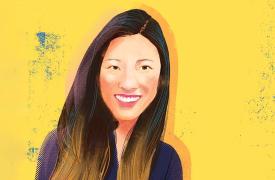 Illustrated portrait of Helen Mo