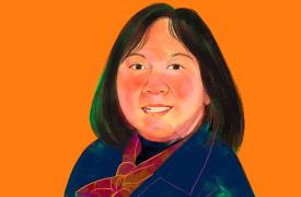 Illustrated portrait of Pauline Chin