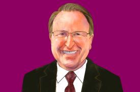 Illustrated portrait of Donald Hermansen