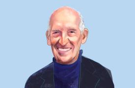 Illustrated portrait of Les Benet