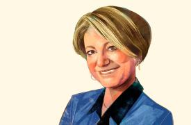 Illustrated portrait of Cynthia K. Brattesani