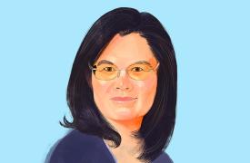 Illustrated portrait of Jian Zhang